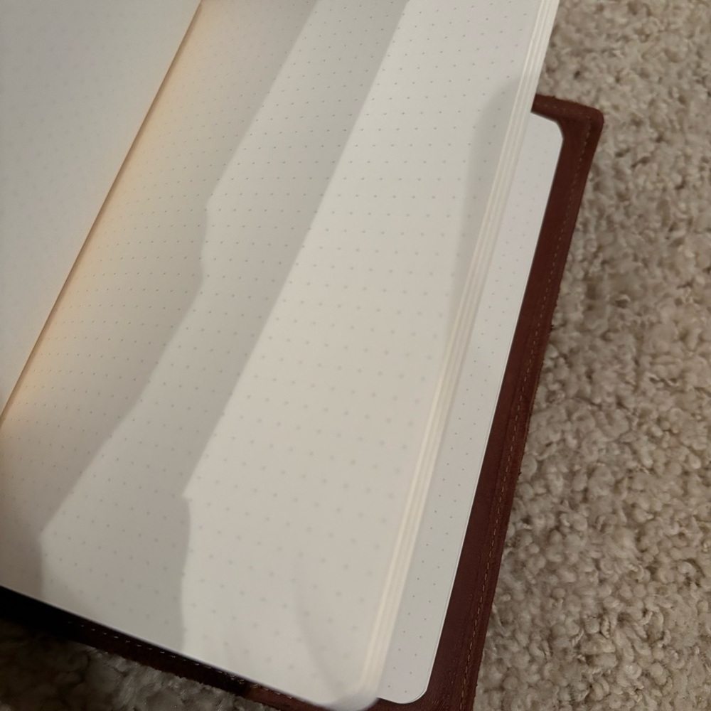 Holtz Leather Co. Thick Brown Full Grain Leather Bound Writing Journal Notebook - Picture 7 of 10